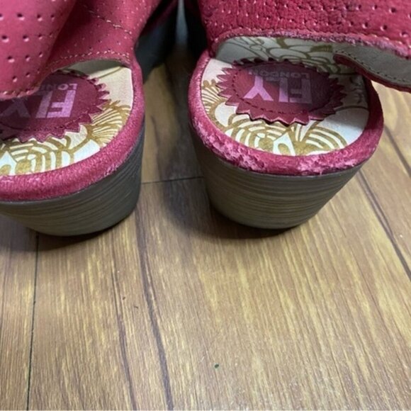 Fly London Yala Wedge Heels Shoes Sandal Women Size 8 - Picture 7 of 9